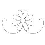 daisy heart border 002